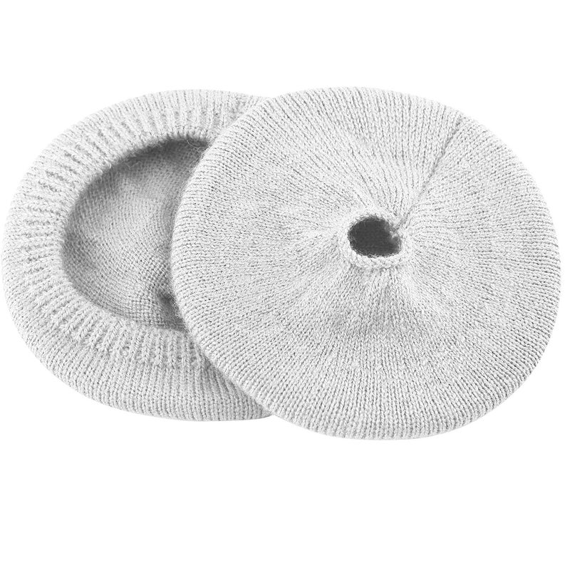 JARMOR Earpads Sweater Cover Protectors with Knit Fabric for Beats Solo 3/2, Solo HD/Mixr/EP Headphones and Other Headsets with 1.57-3.14 Inch Ear Cushions [ 2 Pairs ] (White) - Image 5
